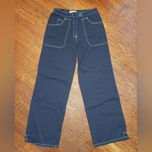 Y2K Cherokee Wide Leg  Carpenter Pants. So Odd & Cool! Velcro Tabs! Womens Sz 6